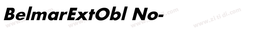 BelmarExtObl No字体转换